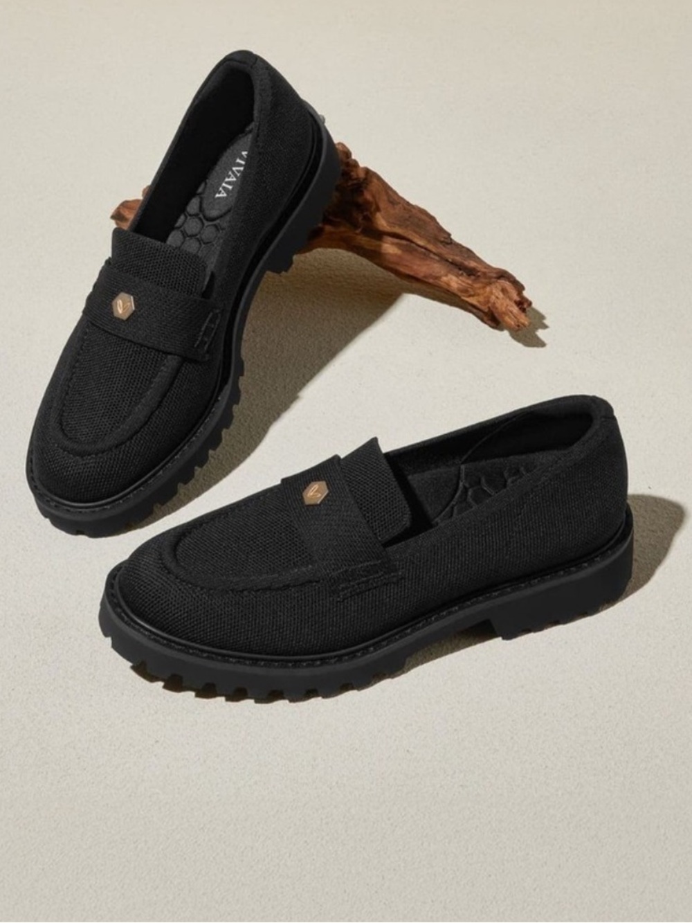 NEW Vivaia Francesca Chunky Heel Penny Loafer 37.5 US 7